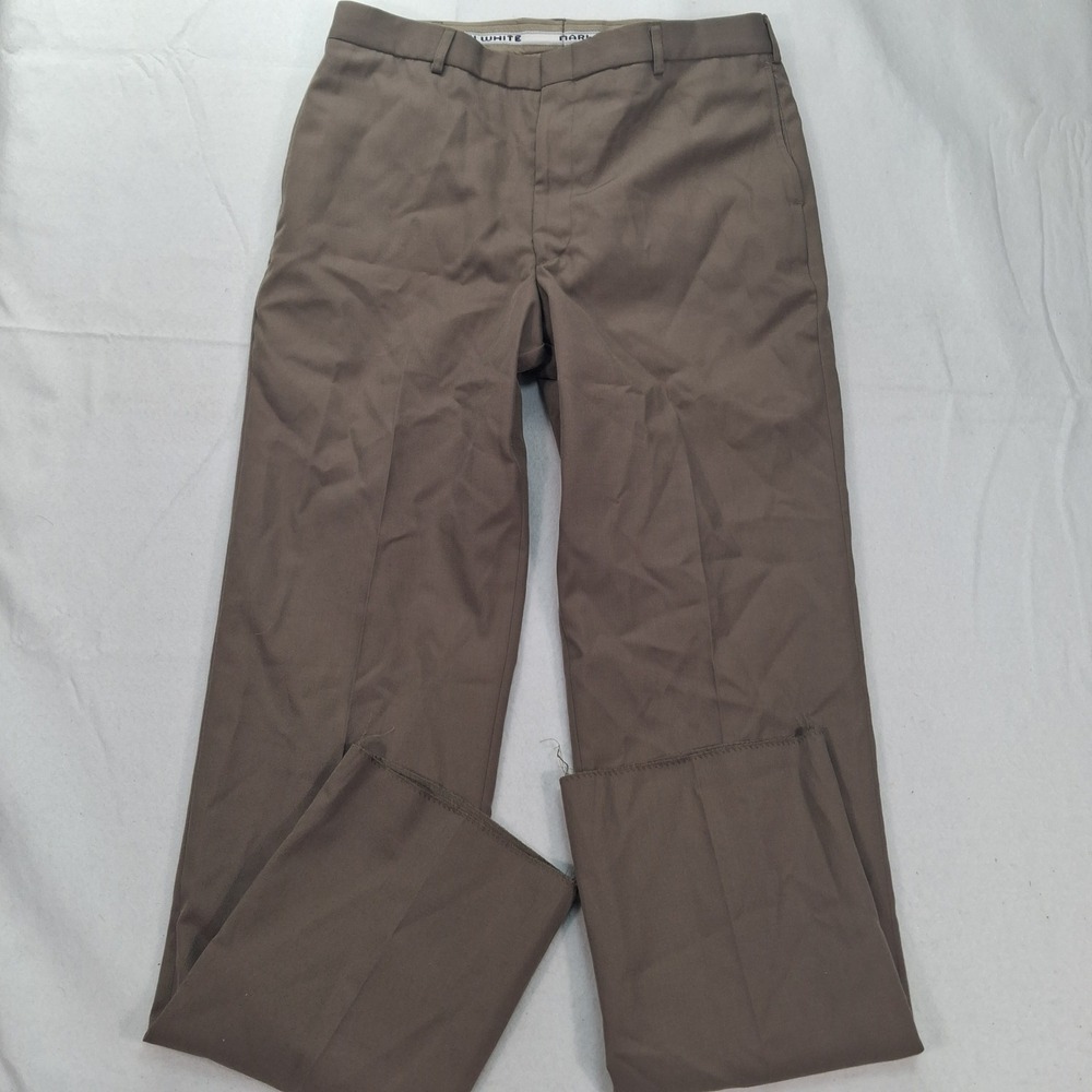 Marlow White Trousers Mens 36R-C Army Service Green Shade 565 Gabardine EUC